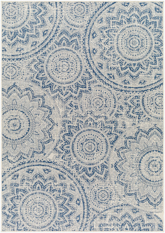 Surya Ravello Rvl-2312 Ivory, Light Beige, Denim, Dark Blue Area Rug