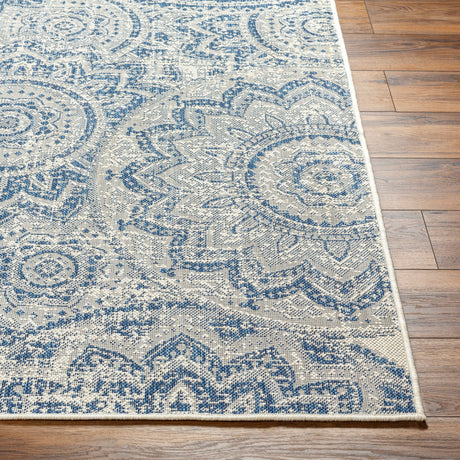 Surya Ravello Rvl-2312 Ivory, Light Beige, Denim, Dark Blue Rug.