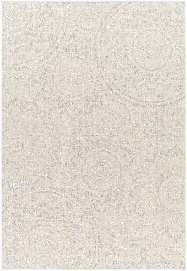 Surya Ravello Rvl-2313 Ivory, Light Beige, Light Gray, Charcoal Rug.