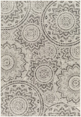 Surya Ravello Rvl-2314 Ivory, Light Beige, Light Gray, Black Rug.