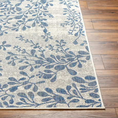 Surya Ravello Rvl-2315 Ivory, Light Beige, Denim, Dark Blue Rug.