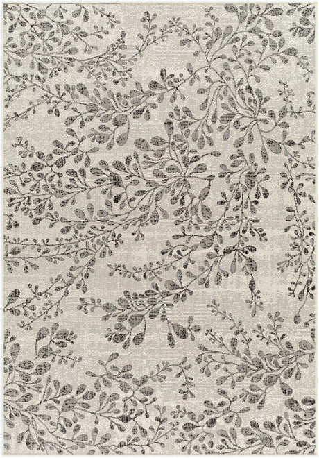 Surya Ravello Rvl-2317 Ivory, Light Beige, Light Gray, Black Rug.