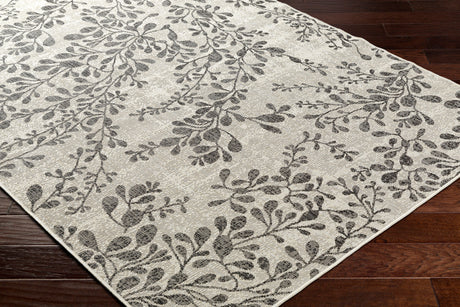 Surya Ravello Rvl-2317 Ivory, Light Beige, Light Gray, Black Rug.