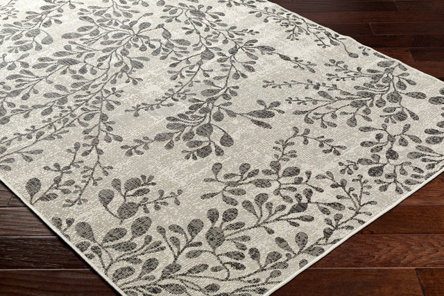 Surya Ravello Rvl-2317 Ivory, Light Beige, Light Gray, Black Rug.