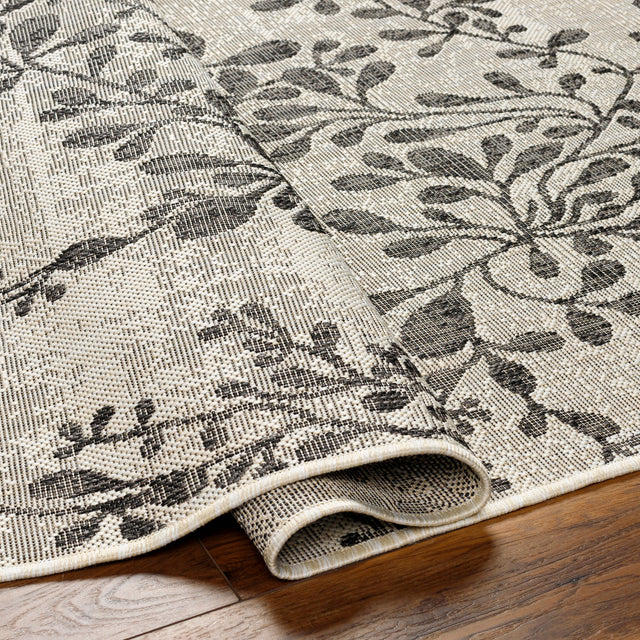 Surya Ravello Rvl-2317 Ivory, Light Beige, Light Gray, Black Rug.