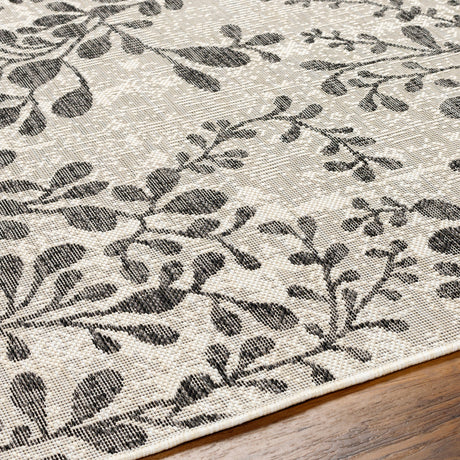 Surya Ravello Rvl-2317 Ivory, Light Beige, Light Gray, Black Rug.