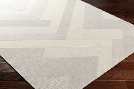 Surya Ravello Rvl-2319 Light Gray, Charcoal, Ivory, Light Beige Rug.