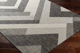 Surya Ravello Rvl-2320 Light Gray, Black, Ivory, Light Beige Rug.