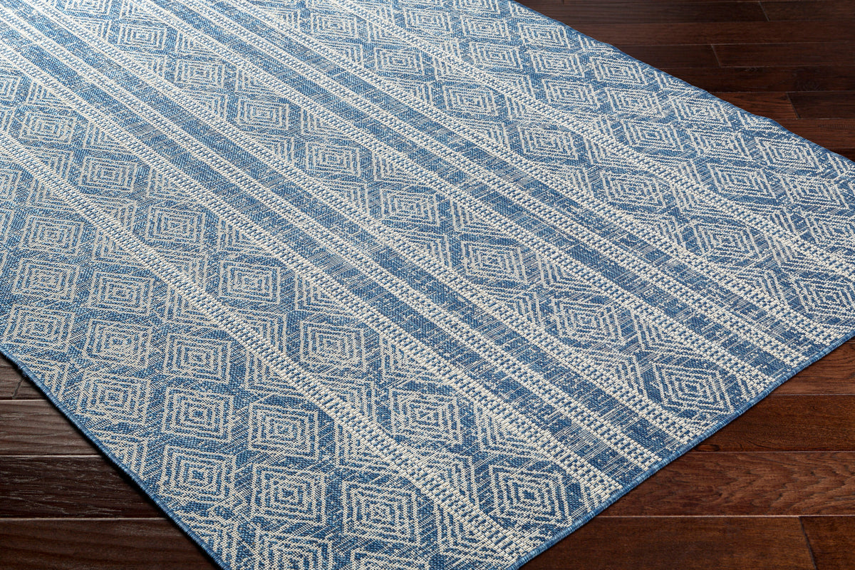 Surya Ravello Rvl-2321 Denim, Dark Blue, Ivory, Light Beige Rug.