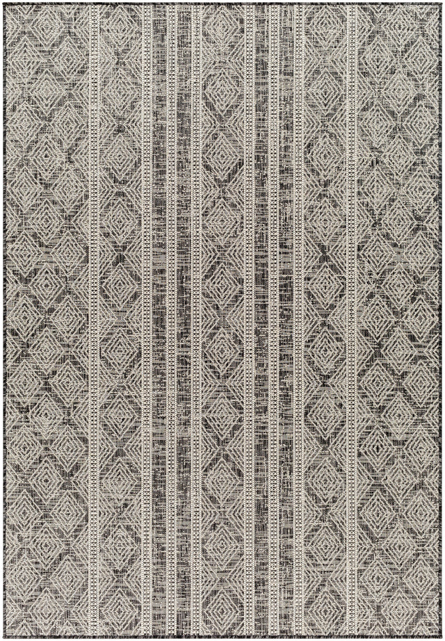 Surya Ravello Rvl-2323 Light Gray, Black, Ivory, Light Beige Rug.