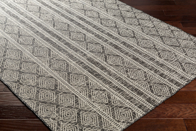Surya Ravello Rvl-2323 Light Gray, Black, Ivory, Light Beige Rug.