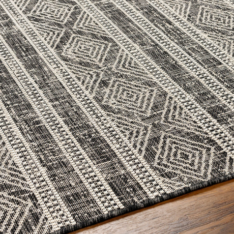Surya Ravello Rvl-2323 Light Gray, Black, Ivory, Light Beige Rug.