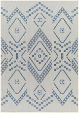 Surya Ravello Rvl-2324 Ivory, Light Beige, Denim, Dark Blue Rug.