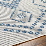 Surya Ravello Rvl-2324 Ivory, Light Beige, Denim, Dark Blue Rug.