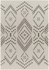 Surya Ravello Rvl-2326 Ivory, Light Beige, Light Gray, Black Rug.