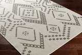 Surya Ravello Rvl-2326 Ivory, Light Beige, Light Gray, Black Rug.