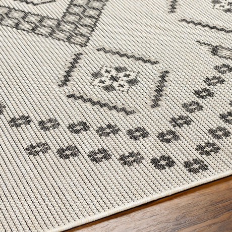 Surya Ravello Rvl-2326 Ivory, Light Beige, Light Gray, Black Rug.