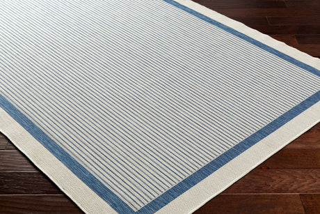 Surya Ravello Rvl-2327 Ivory, Light Beige, Denim, Dark Blue Rug.