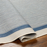 Surya Ravello Rvl-2327 Ivory, Light Beige, Denim, Dark Blue Rug.