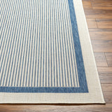 Surya Ravello Rvl-2327 Ivory, Light Beige, Denim, Dark Blue Rug.