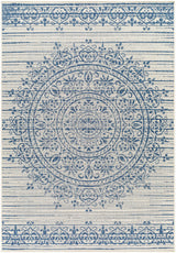 Surya Ravello Rvl-2330 Ivory, Light Beige, Denim, Dark Blue Rug.