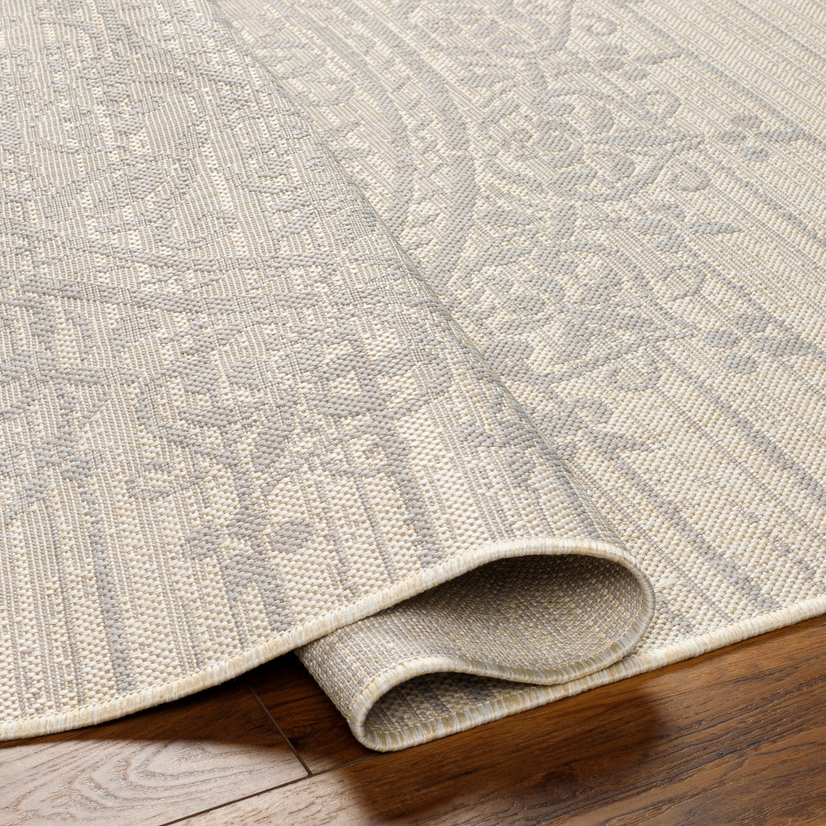 Surya Ravello Rvl-2331 Ivory, Light Beige, Light Gray, Charcoal Rug.