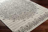 Surya Ravello Rvl-2332 Ivory, Light Beige, Light Gray, Black Rug.