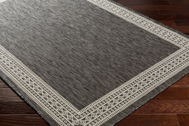 Surya Ravello Rvl-2335 Light Gray, Black, Ivory, Light Beige Rug.