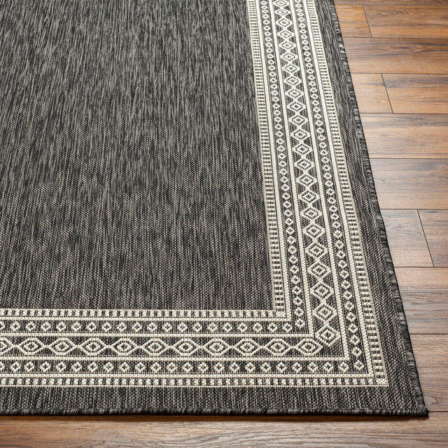 Surya Ravello Rvl-2335 Light Gray, Black, Ivory, Light Beige Rug.