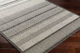 Surya Ravello Rvl-2338 Light Gray, Black, Ivory, Light Beige Rug.