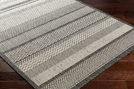 Surya Ravello Rvl-2338 Light Gray, Black, Ivory, Light Beige Rug.