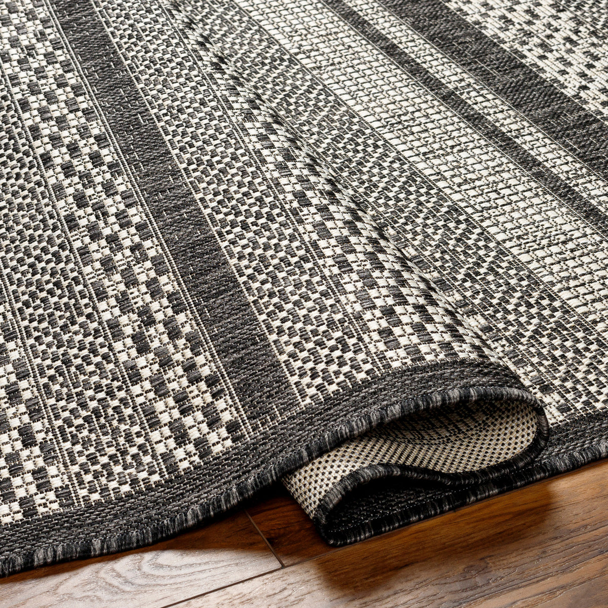 Surya Ravello Rvl-2338 Light Gray, Black, Ivory, Light Beige Rug.