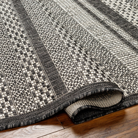 Surya Ravello Rvl-2338 Light Gray, Black, Ivory, Light Beige Rug.