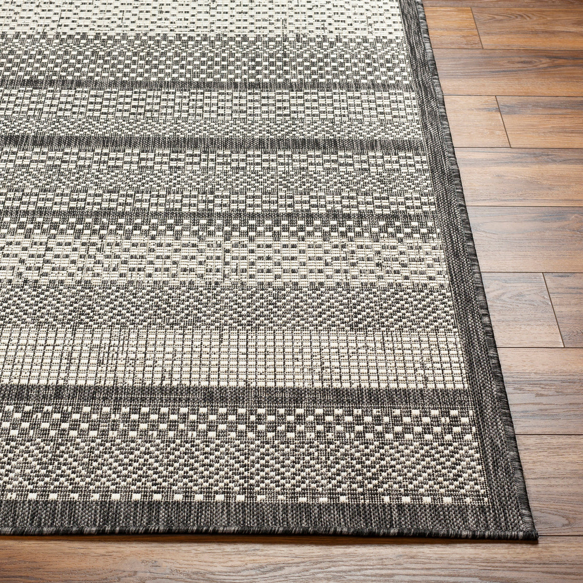 Surya Ravello Rvl-2338 Light Gray, Black, Ivory, Light Beige Rug.