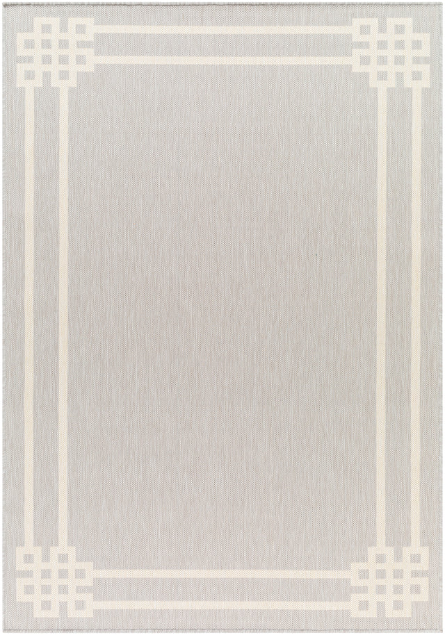 Surya Ravello Rvl-2340 Light Gray, Charcoal, Ivory, Light Beige Rug.