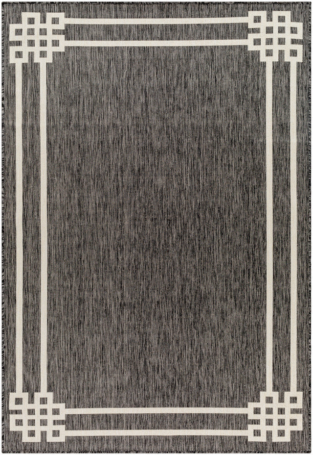 Surya Ravello Rvl-2341 Light Gray, Black, Ivory, Light Beige Rug.