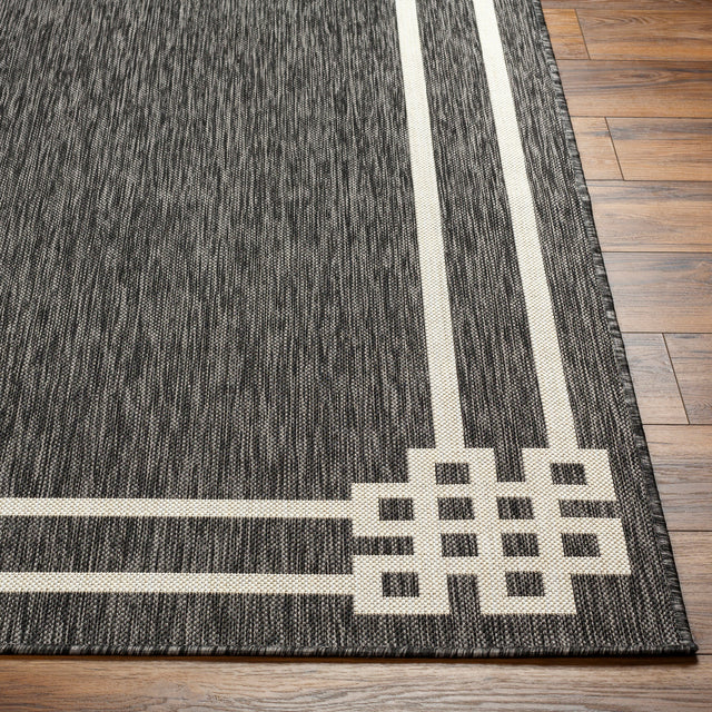 Surya Ravello Rvl-2341 Light Gray, Black, Ivory, Light Beige Rug.