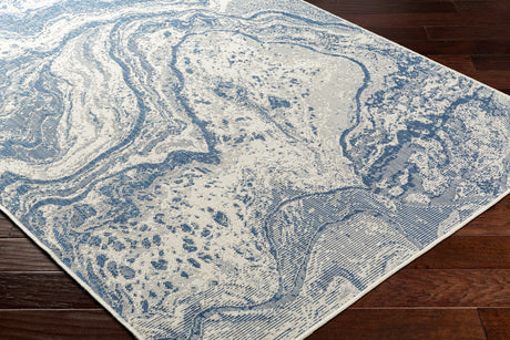 Surya Ravello Rvl-2342 Denim, Ivory, Light Beige Rug.