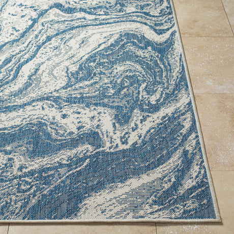 Surya Ravello Rvl-2342 Denim, Ivory, Light Beige Rug.