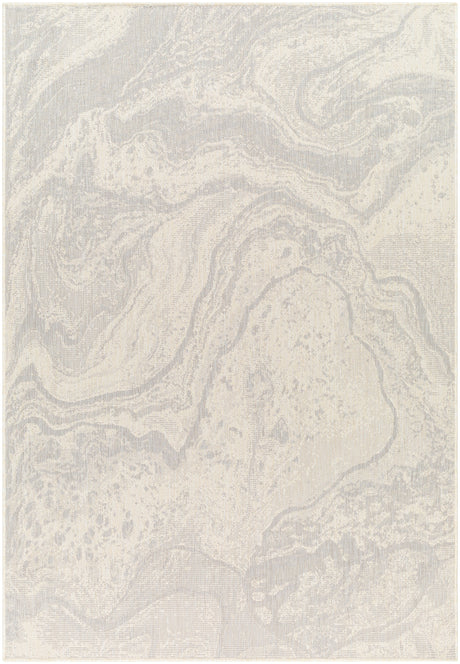 Surya Ravello Rvl-2343 Light Gray, Charcoal, Ivory, Light Beige Rug.