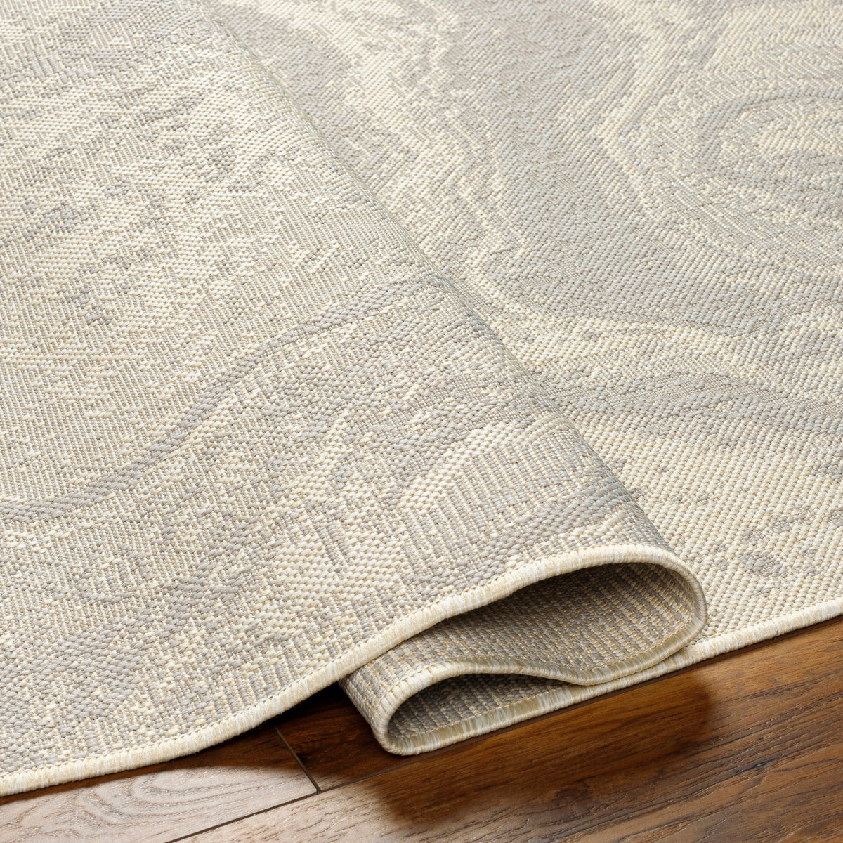 Surya Ravello Rvl-2343 Light Gray, Charcoal, Ivory, Light Beige Rug.