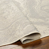 Surya Ravello Rvl-2343 Light Gray, Charcoal, Ivory, Light Beige Rug.