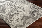 Surya Ravello Rvl-2344 Light Gray, Black, Ivory, Light Beige Rug.
