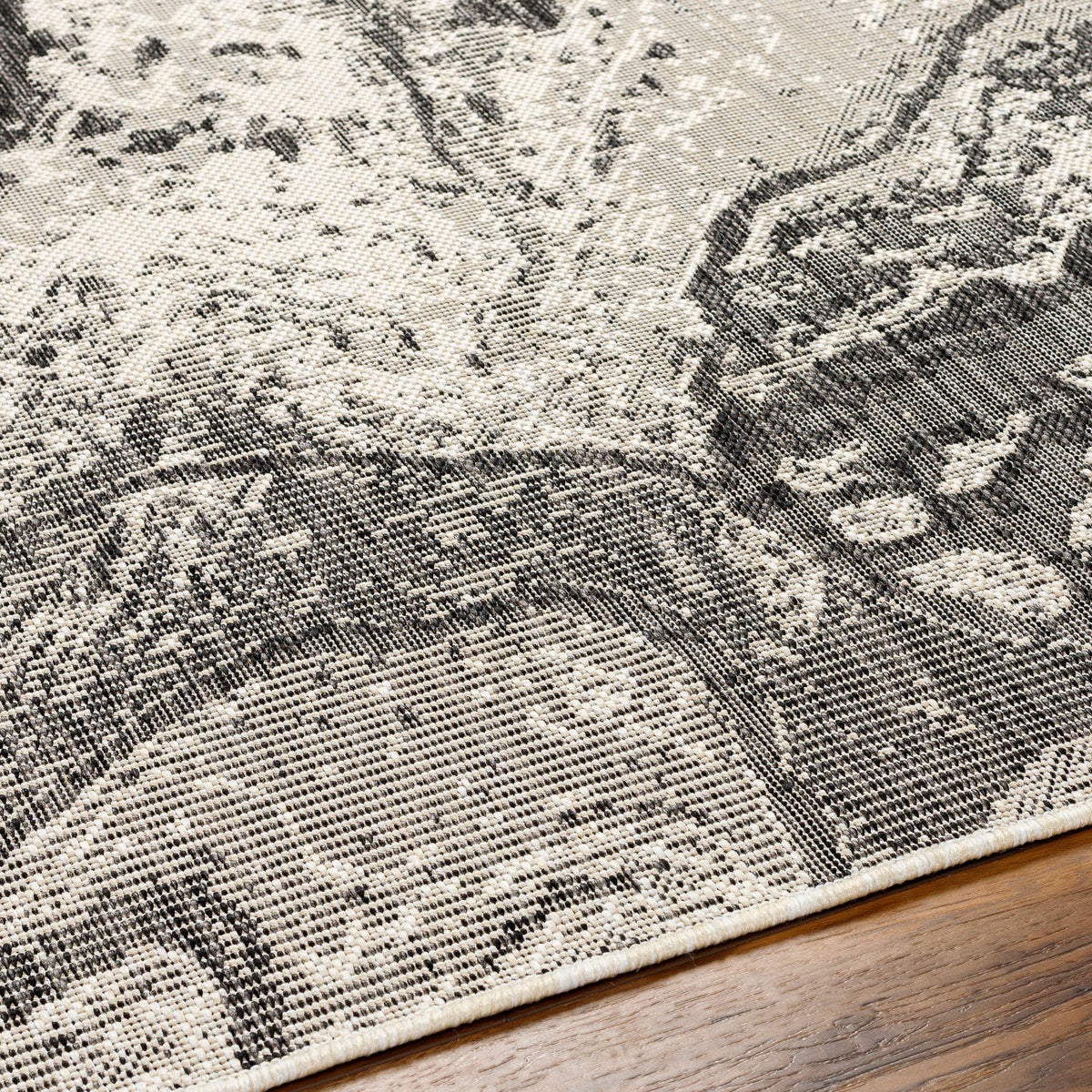 Surya Ravello Rvl-2344 Light Gray, Black, Ivory, Light Beige Rug.