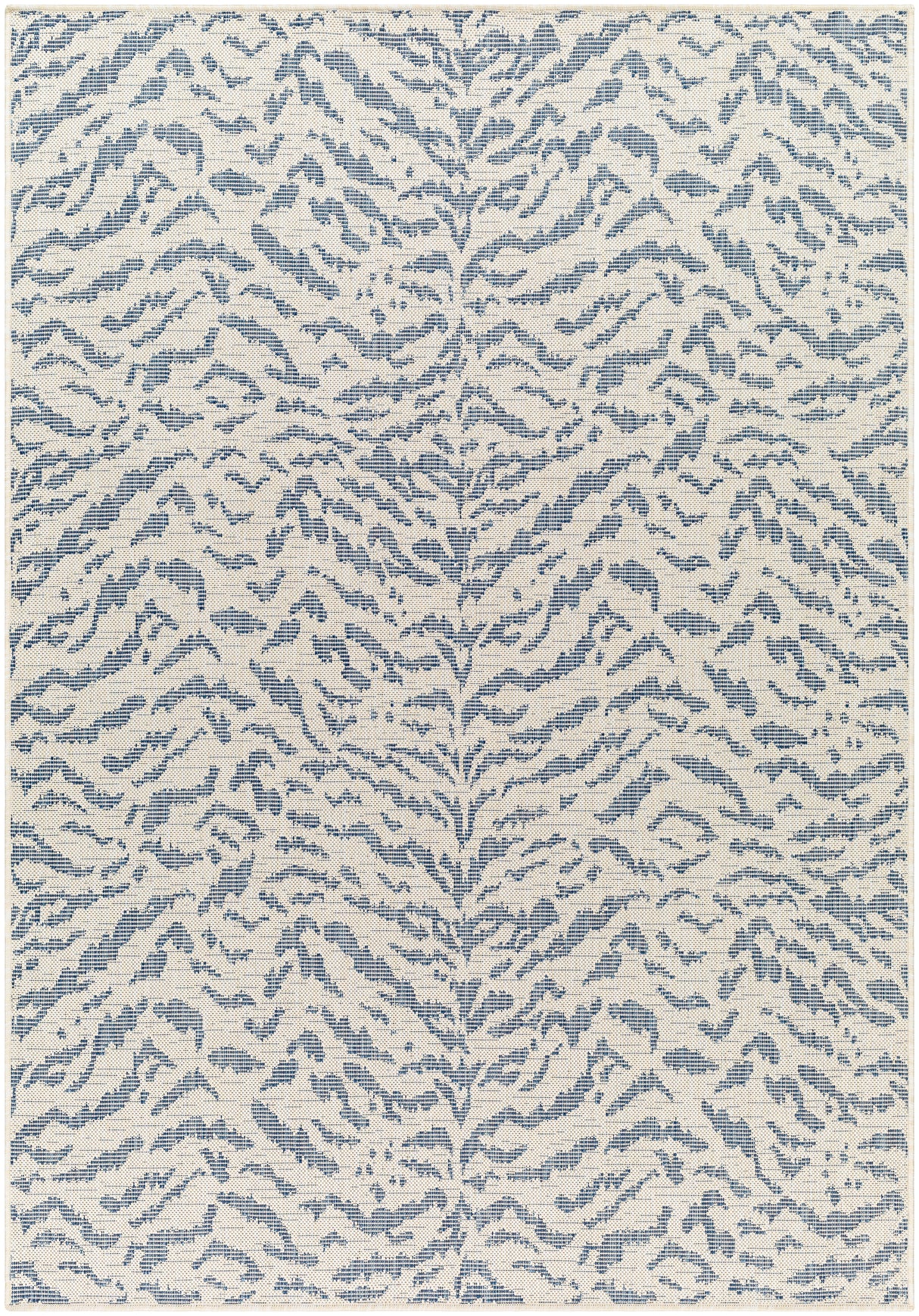 Surya Ravello Rvl-2351 Ivory, Light Beige, Denim, Dark Blue Rug.