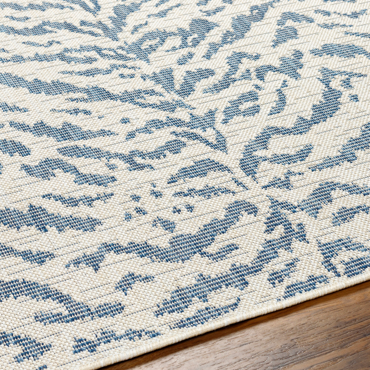 Surya Ravello Rvl-2351 Ivory, Light Beige, Denim, Dark Blue Rug.