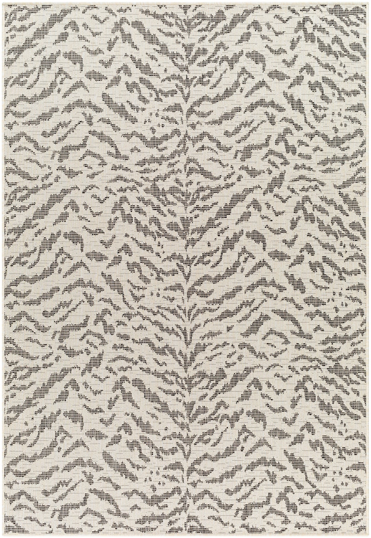 Surya Ravello Rvl-2353 Ivory, Light Beige, Light Gray, Black Rug.