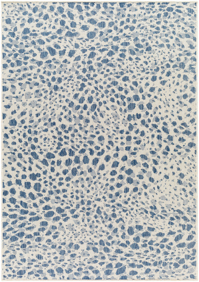 Surya Ravello Rvl-2354 Ivory, Light Beige, Denim, Dark Blue Rug.
