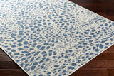 Surya Ravello Rvl-2354 Ivory, Light Beige, Denim, Dark Blue Rug.