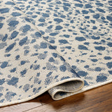 Surya Ravello Rvl-2354 Ivory, Light Beige, Denim, Dark Blue Rug.